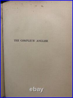 IZAAK WALTON His Wallet Booke Signed Large-Paper First Edition COMPLEAT ANGLER