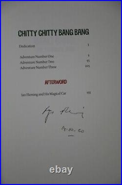 Ian Fleming Chitty Chitty Bang Bang signed HB First Folio Society Edition