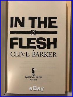 In The Flesh Tales of Terror by Clive Barker (First U. S. Edition) Signed withArt