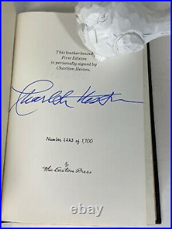 In the Arena SIGNED by Charlton Heston 1/1700 Easton Press First Edition