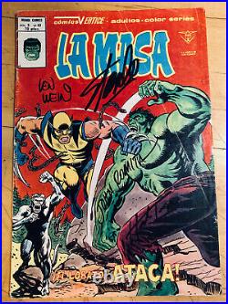 Incredible Hulk 181 (spanish Edition) First Appearance Of Wolverine Quad Signed
