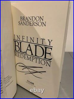 Infinity BladeRedemption by Brandon Sanderson 1st Edition Signed (Out of Print)