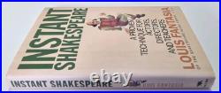 Instant Shakespeare SIGNED FIRST EDITION by Louis Fantasia 2002 Hardcover Instant Shakespeare SIGNED FIRST EDITION by Louis Fantasia 2002 Hardcover