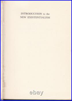 Introduction To The New Existentialism by COLIN WILSON SIGNED 1st HC 1967