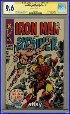 Iron Man and Sub-Mariner #1 3rd Highest Signed Stan Lee! CGC 9.6 SS 1575282001