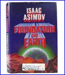 Isaac Asimov FOUNDATION AND EARTH Signed 1st Edition 1st Printing