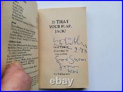 Ivor Cutler rare first edition signed poetry book Is That Your Flap Jack