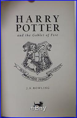 J. K. Rowling Harry Potter And The Goblet Of Fire Signed First Edition