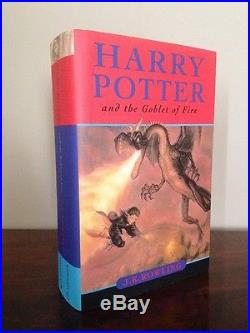 J. K. Rowling Harry Potter And The Goblet Of Fire Signed First Edition 2000