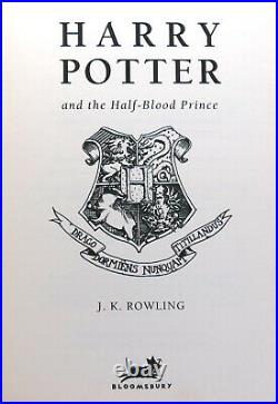 J. K. Rowling HARRY POTTER AND THE HALF-BLOOD PRINCE Signed 1st UK Edition