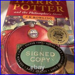 J. K. Rowling, Harry Potter and the Philosopher's Stone, UK signed first edition
