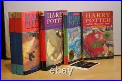 J. K. Rowling, Harry Potter books, all signed first edition with provenance