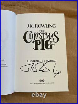 J. K Rowling Signed The Christmas Pig (1st Edition / 1st Print) & Promo Items