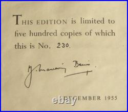 J. MANWARING BAINES HAND-SIGNED HISTORIC HASTINGS 1st/1st and D/J 1955
