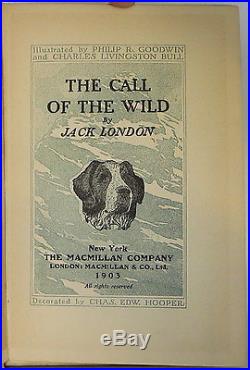 JACK LONDON The Call of the Wild FIRST EDITION WITH SIGNED CHECK
