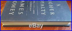 JAMES COMEY SIGNED A HIGHER LOYALTY First Edition/1st Printing FBI DONALD TRUMP
