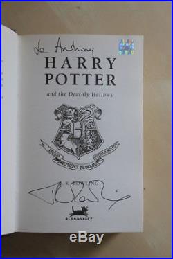 JK Rowling (2007)'Harry Potter and the Deathly Hallows', signed first edition