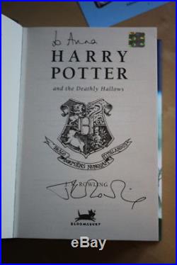 JK Rowling (2007) Harry Potter and the Deathly Hallows, signed first edition