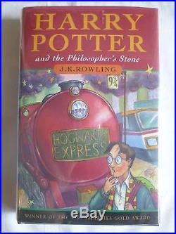 JK Rowling,'Harry Potter and the Philosopher's Stone', SIGNED UK first edition