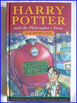 JK Rowling,'Harry Potter and the Philosopher's Stone', SIGNED UK first edition