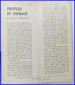 JOHN F. KENNEDY Profiles in Courage SIGNED FIRST EDITION