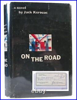 Jack Kerouac ON THE ROAD WITH SIGNED CHECK 1st Edition 1st Printing