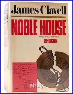 James Clavell NOBLE HOUSE Signed 1st Edition 4th Printing