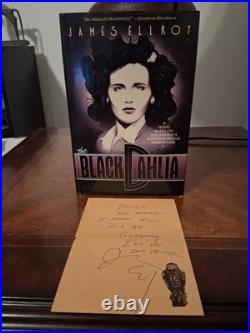 James Ellroy The Black Dahlia First Edition Signed On Maltese Falcon Notepad