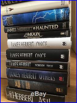 James Herbert First (1st) Edition Complete HB/DJ Collection, Incl. 2 X Signed