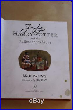 Jk Rowling (2015) Harry Potter Philosopher's Stone, signed first edition Jim Kay
