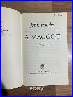 John Fowles A Maggott HB UK 1st Edition 1st Print 1985 Signed