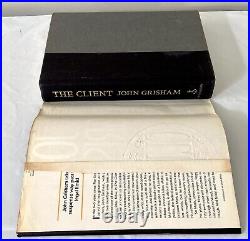 John Grisham THE CLIENT Signed 1st Edition & Invitation To Pike Co. MS Signing