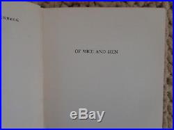 John Steinbeck Signed 1937 Hard Cover First Edition (OF MICE AND MEN)