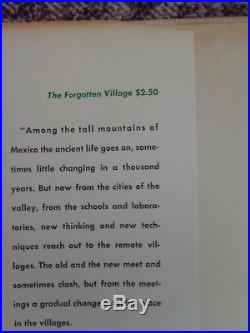 John Steinbeck Signed 1941 Hard Cover First Edition (THE FORGOTTEN VILLAGE)