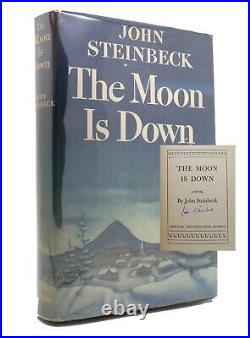 John Steinbeck THE MOON IS DOWN Signed 1st 1st Edition 1st Printing