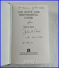 John le Carré The Naive and Sentimental Lover First Edition SIGNED & DATED