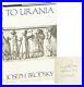 Joseph Brodsky / To Urania / Signed First Edition, 1988
