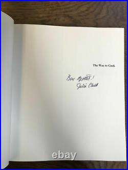 Julia Child / THE WAY TO COOK SIGNED 1st Edition 1989