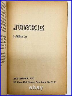 Junkie FIRST EDITION 1st Printing William BURROUGHS 1953 Corso Kerouac