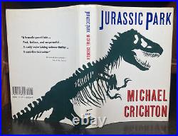 Jurassic Park & The Lost World By Michael Crichton Signed First Edition Books