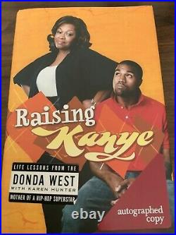 Kanye West Donda West Signed Autographed First Edition Book Raising Kanye YEEZY