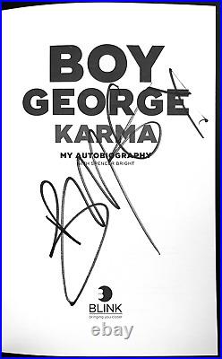 Karma Boy George Event Signed Full Signature UK 1st HB + Ticket + 6x4 Ev Pics