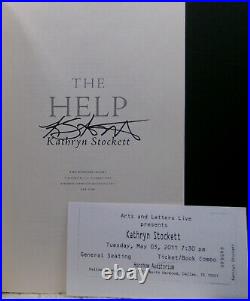 Kathryn Stockett THE HELP First edition, first printing 2009 SIGNED Filmed Novel