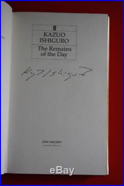 Kazuo Ishiguro (1989)'Remains of the Day', signed first edition 1/1
