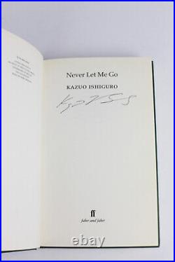 Kazuo Ishiguro Signed Never let Me Go First Edition Faber & Faber 2005 Hardback