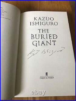 Kazuo Ishiguro The Buried Giant Signed First/First Faber & Faber 2015 Hardback