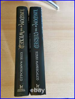 Kingdom Of The Wicked / Cursed Kerri Maniscalco SIGNED UK First Editions NEW