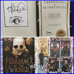 Kingdom of the Wicked 1st edition signed bookplate with Fairyloot tarot cards
