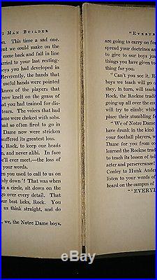 Knute Rockne Man Builder first edition signed by Harry A Stuhldreher Notre Dame