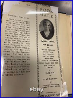 LIGHTED WINDOWS Emilie Loring. Signed, First Edition. 1930